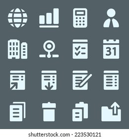 Office web icons set