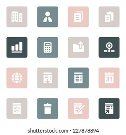 Office web icons set
