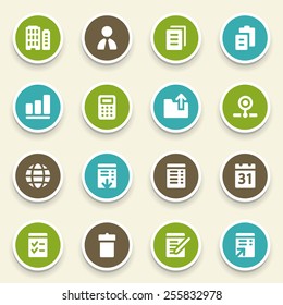 Office web icons set
