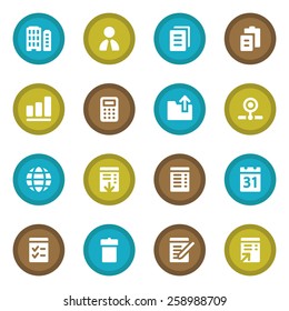conjunto de iconos web de Office