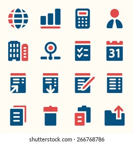 Office web icons set