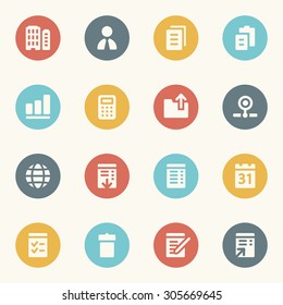 conjunto de iconos web de Office