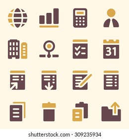 Office web icons set