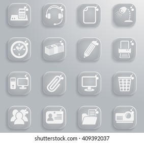 office web icons for user interface design