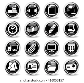 office web icons for user interface design