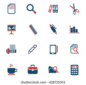office web icons for user interface design