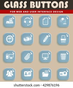 office web icons for user interface design
