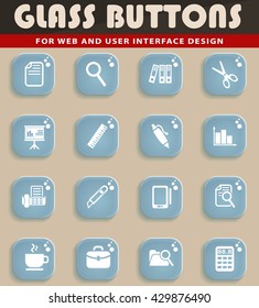 office web icons for user interface design