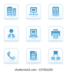 Office web icons, winter buttons