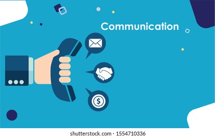 office website flat design easy to use template mobile apps management idea 
