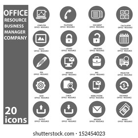 Office and Website icons,vector