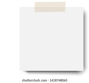 Office white paper vector isolated on white. Vector stack of paper, grouped and layered, easy to edit and move each one in different directions.