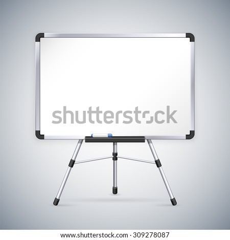 Office Whiteboard on Tripod