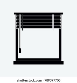 office window icon vector