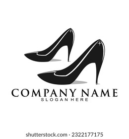 Office womens shoes vector logo
