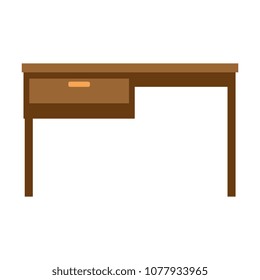 office wooden desk icon