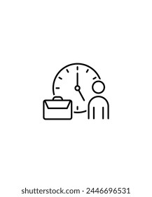 office work icon, vector best line icon.