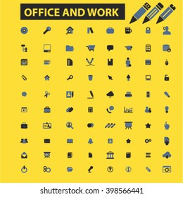 ícones de trabalho do office
