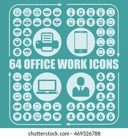 Office work icons