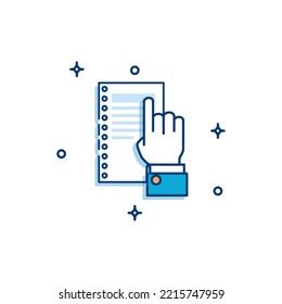 office work item icon vector image with white background