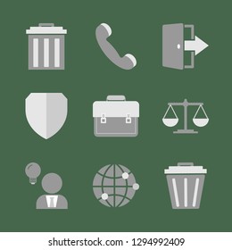 Office work and job. Icon set.