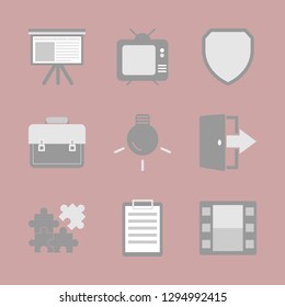Office work and job. Icon set.