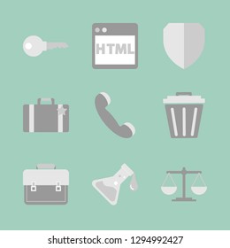 Office work and job. Icon set.