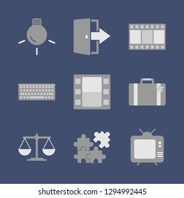 Office work and job. Icon set.