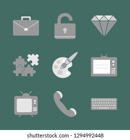 Office work and job. Icon set.