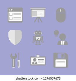 Office work and job. Icon set.
