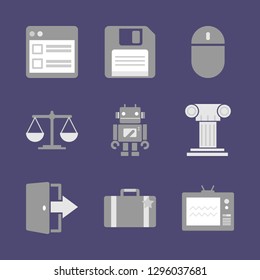 Office work and job. Icon set.