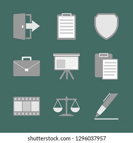 Office work and job. Icon set.