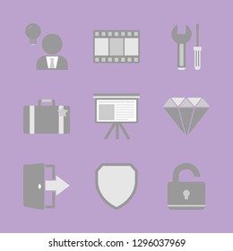 Office work and job. Icon set.