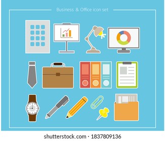 Büro/Arbeit, Vektorgrafik-Business-Symbol