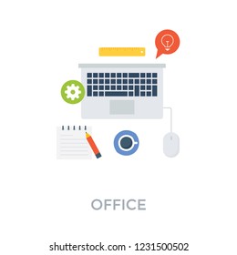 Office work vector illustration design