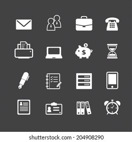 Office Work Workplace Business Financial Web Icons