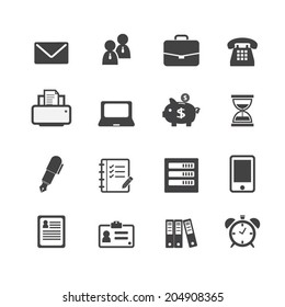 Office Work Workplace Business Financial Web Icons