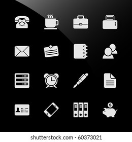 Office Work Workplace Business Financial Web Icons
