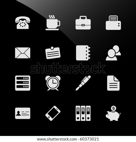 Office Work Workplace Business Financial Web Icons