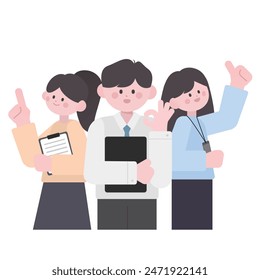 office worker office business person illustration