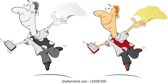 Office worker cartoon