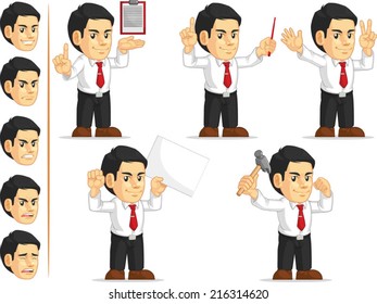 Office Worker Customizable Mascot 10