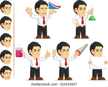 Office Worker Customizable Mascot 5