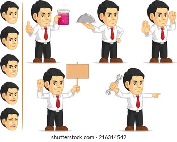 Office Worker Customizable Mascot 8
