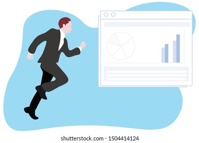 Office Worker cute hand-drawn line stance business ideas.