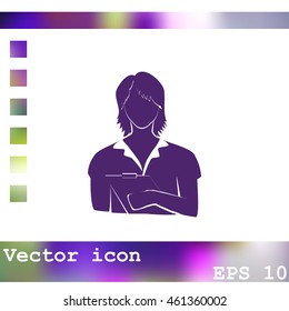 Office worker icon