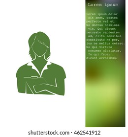 Office worker icon