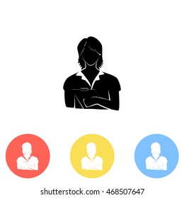 Office worker icon