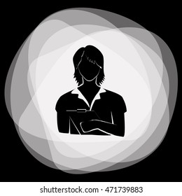Office worker icon
