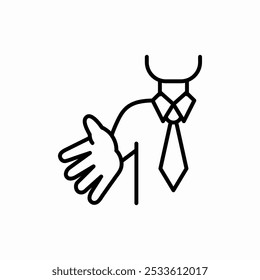 Vector de signo de icono de trabajador de oficina